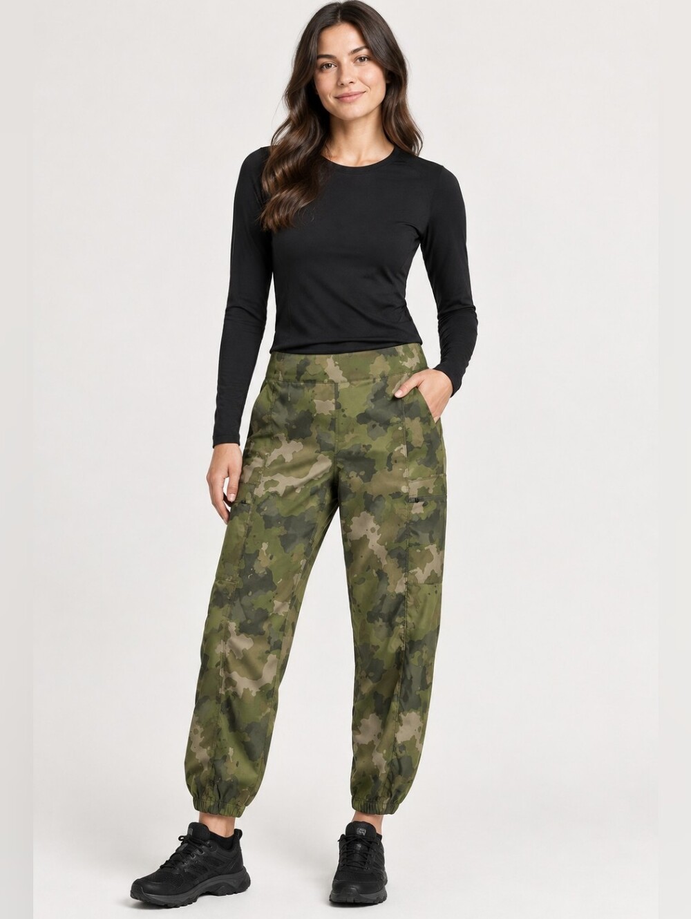MOUNTAIN Hardwear Dynama/2 Ankle Womens M Camouflage Pants Outdoor Stretch